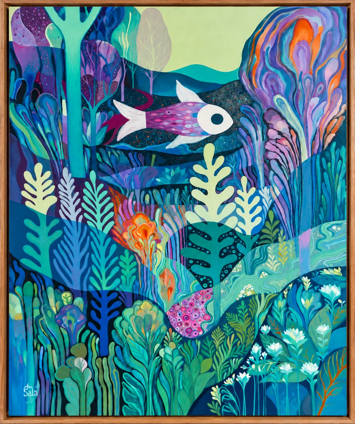 Tableau de David Sala : « Le poisson volant »